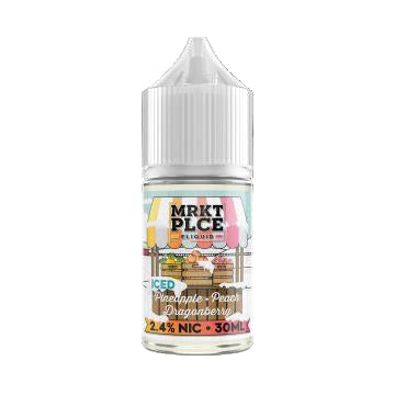 MRKT PLCE 30ML SALT NIC PINEAPPLE PEACH DRAGONBERRY ICED 24MG 656879087200