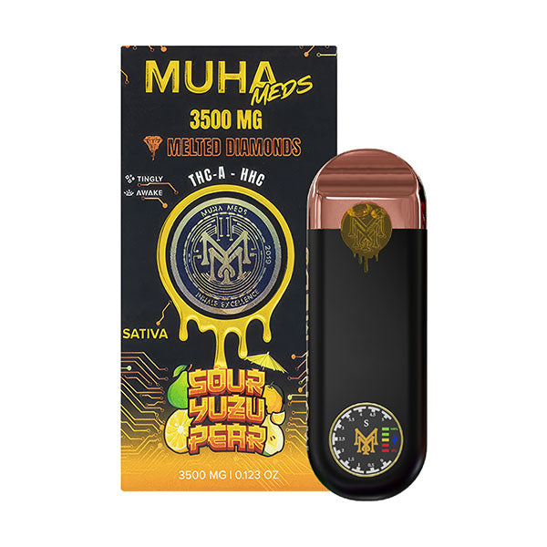 MUHA MEDS 3500MG MELTED DIAMOND DISPOSABLE (5CT DISPLAY)