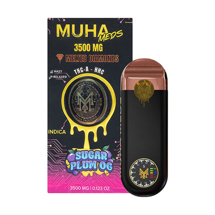MUHA MEDS 3500MG MELTED DIAMOND DISPOSABLE (5CT DISPLAY)