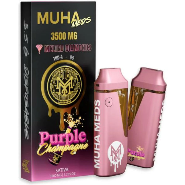 MUHA MEDS 3500MG MELTED DIAMONDS THC-A - D9 DISPOSABLE VAPE Rising Wholesale Inc. MUHA MEDS 3500MG MELTED DIAMONDS THC-A - D9 DISPOSABLE VAPE Rising Wholesale Inc.