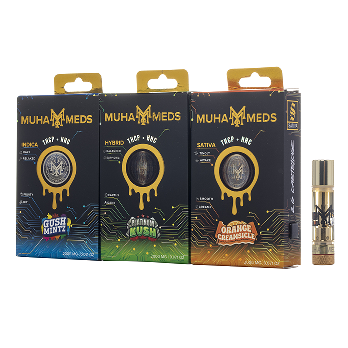 MUHA MEDS 2 GRAM THCP + HHC CARTRIDGE (5CT DISPLAY)
