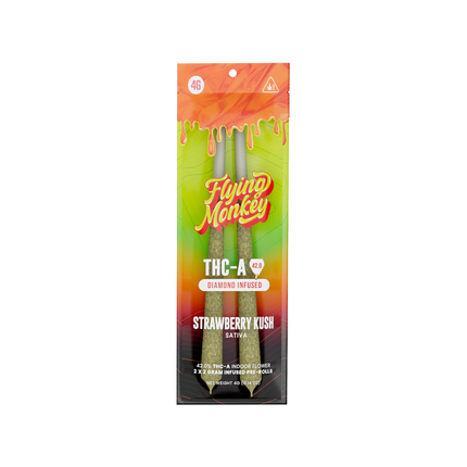 FLYING MONKEY THC-A DIAMOND INFUSED PRE-ROLLS (2 X 2 G EACH)