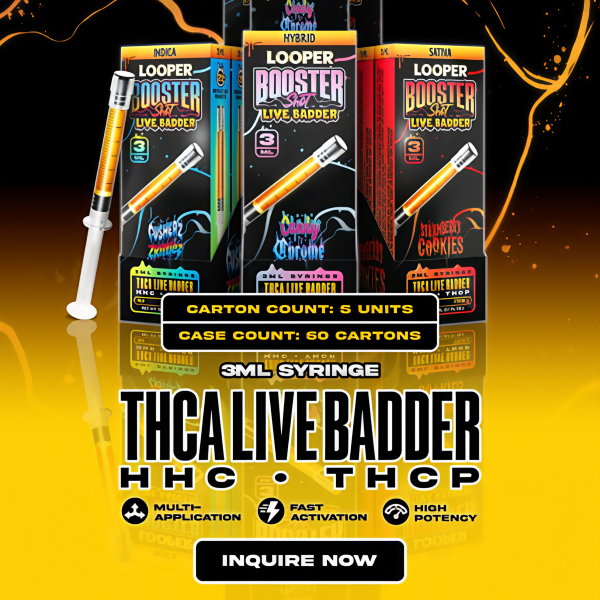 LOOPER BOOSTER LIVE BADDER SHOT 3ML SYRINGE (THCA HHC THCP) (5CT DISPLAY)