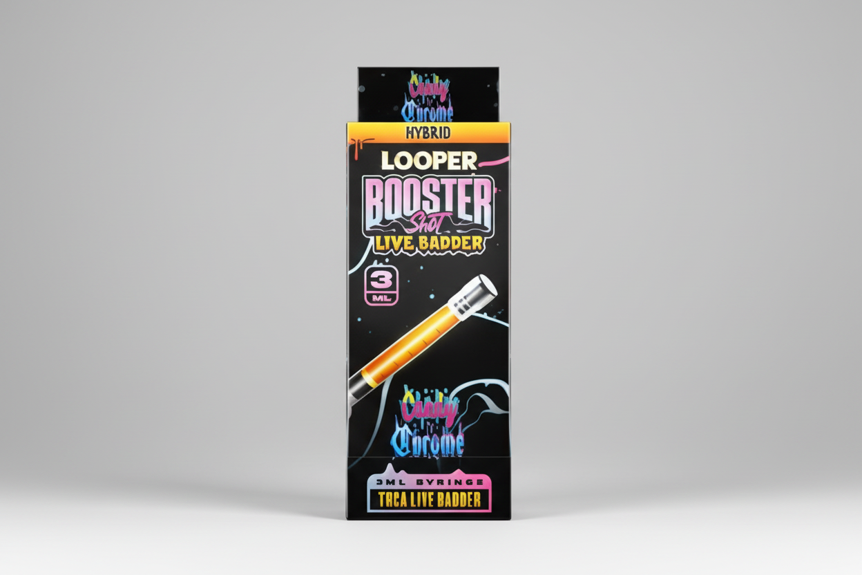 LOOPER BOOSTER LIVE BADDER SHOT 3ML SYRINGE (THCA HHC THCP) (5CT DISPLAY)