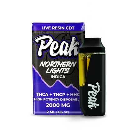 PEAK 2ML LIVE RESIN CDT (THC-A, THC-P, HHC) LIQUID DIAMONDS DISPOSABLE