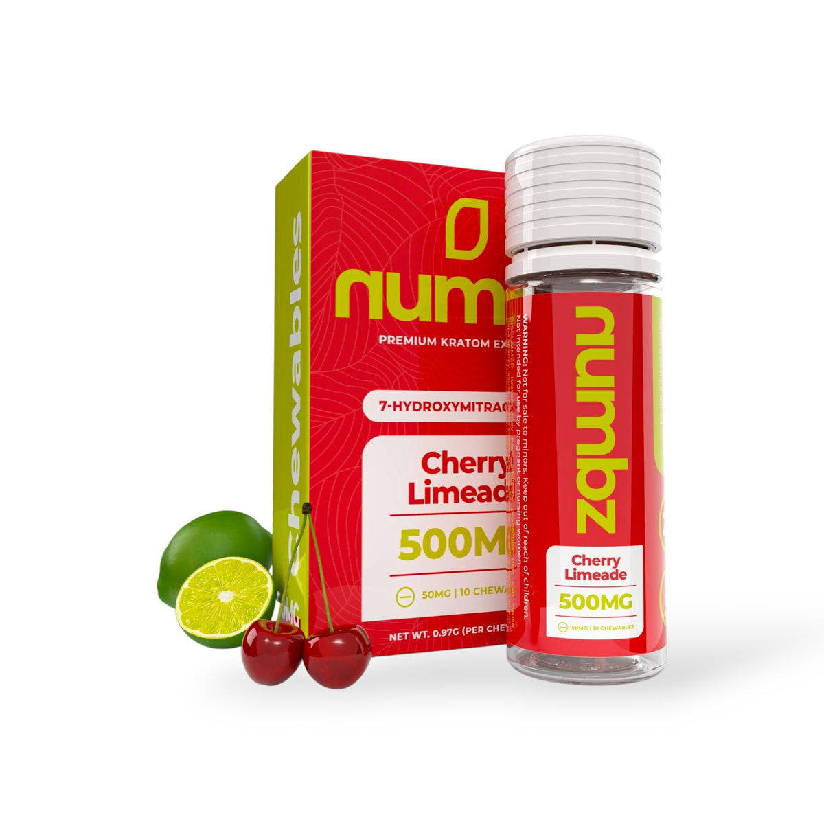 NUMBZ 7-HYDROXY 50MG CHEWABLE TABLETS (10CT PACK)