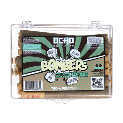 OCHO EXTRACTS BOMBERS 1 GRAM THC-A PRE ROLLS (20CT JAR)