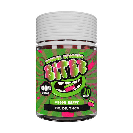 BITEZ DOUBLE STACKED (D8 + D9 + THCP) 1000MG GUMMY (10CT JAR) | ASSORTED FLAVOR (6CT DISPLAY)