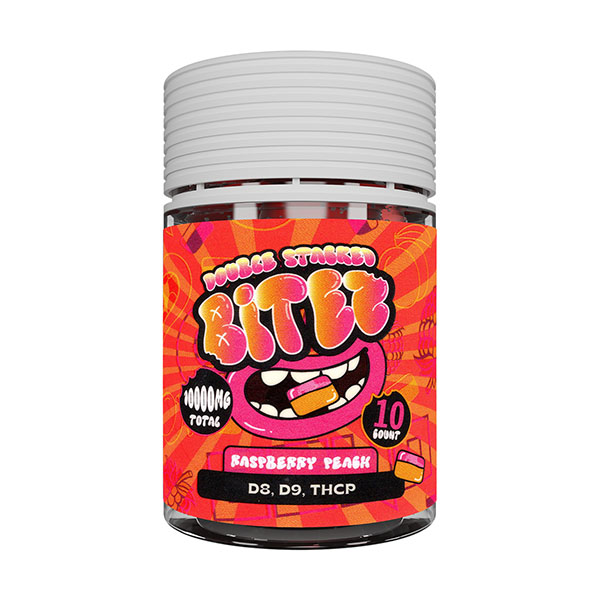 BITEZ DOUBLE STACKED (D8 + D9 + THCP) 1000MG GUMMY (10CT JAR) | ASSORTED FLAVOR (6CT DISPLAY)