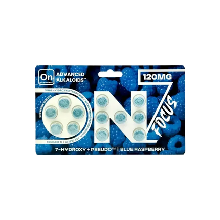 ON7 7-HYDROXY + PSEUDO 120MG TABLETS (12CT PACK) | BLUE RASPBERRY