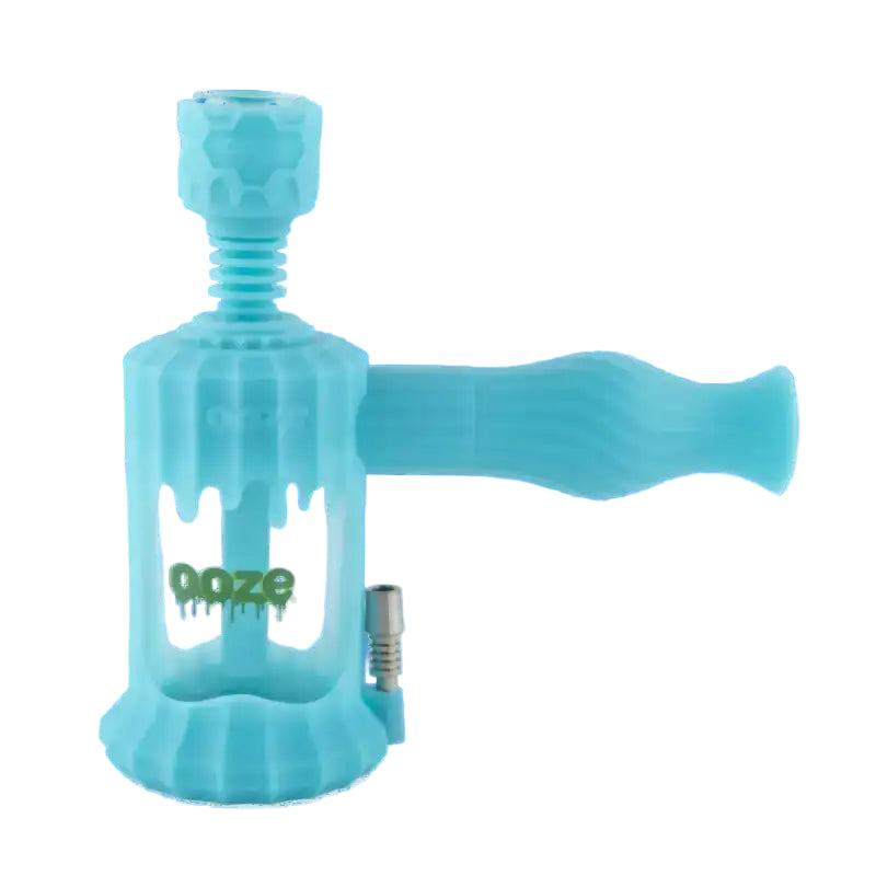 OOZE CLOBB SILICONE GLASS WATER PIPE & NECTAR COLLECTOR 4 IN 1