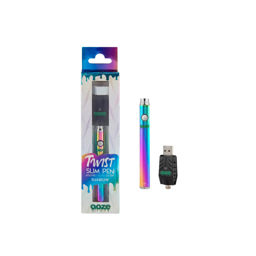 OOZE TWIST SLIM PEN BATTERY - RAINBOW - BATTERY