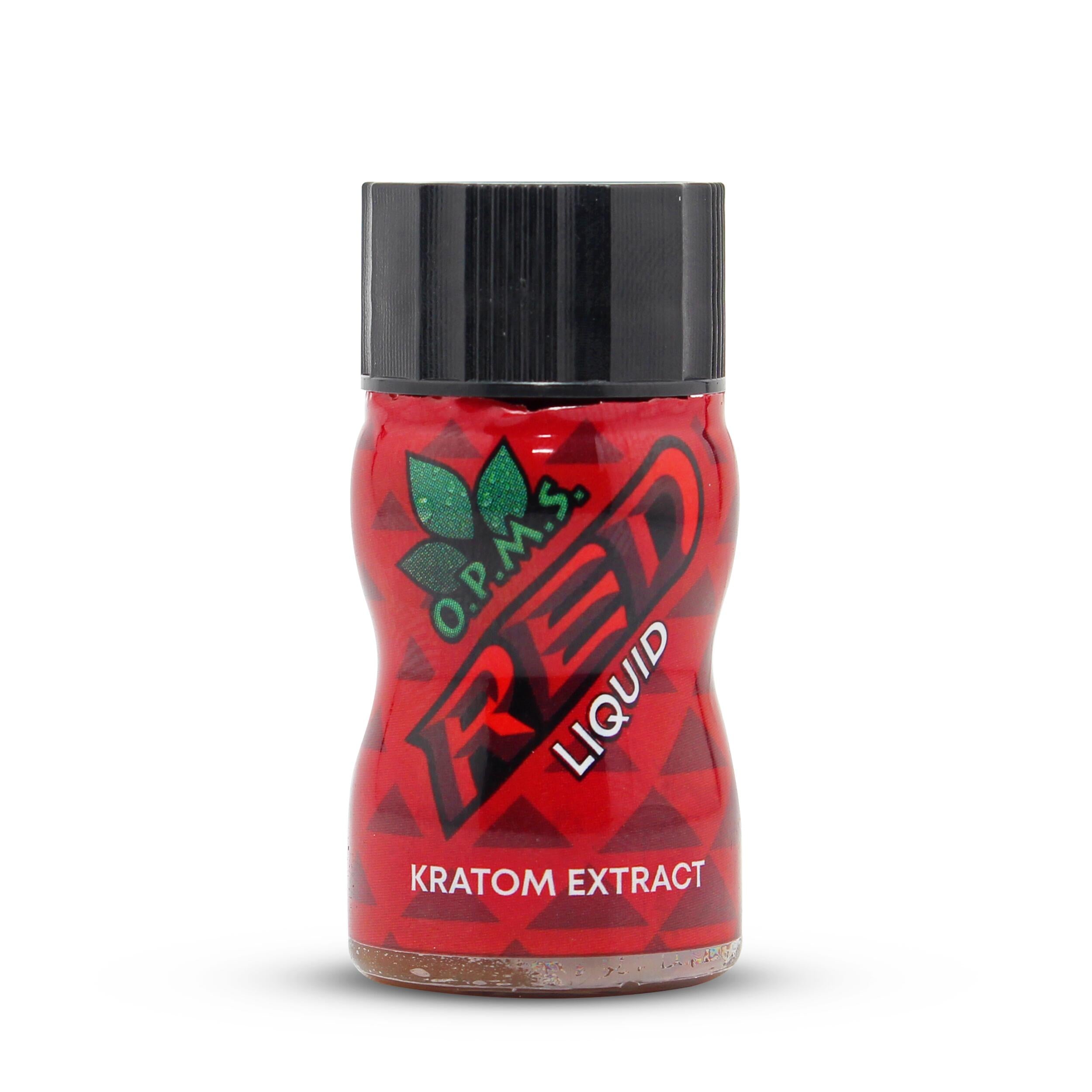 OPMS - RED LIQUID EXTRACT KRATOM SHOT 8.8ML / BOTTLE 50CT TRAY
