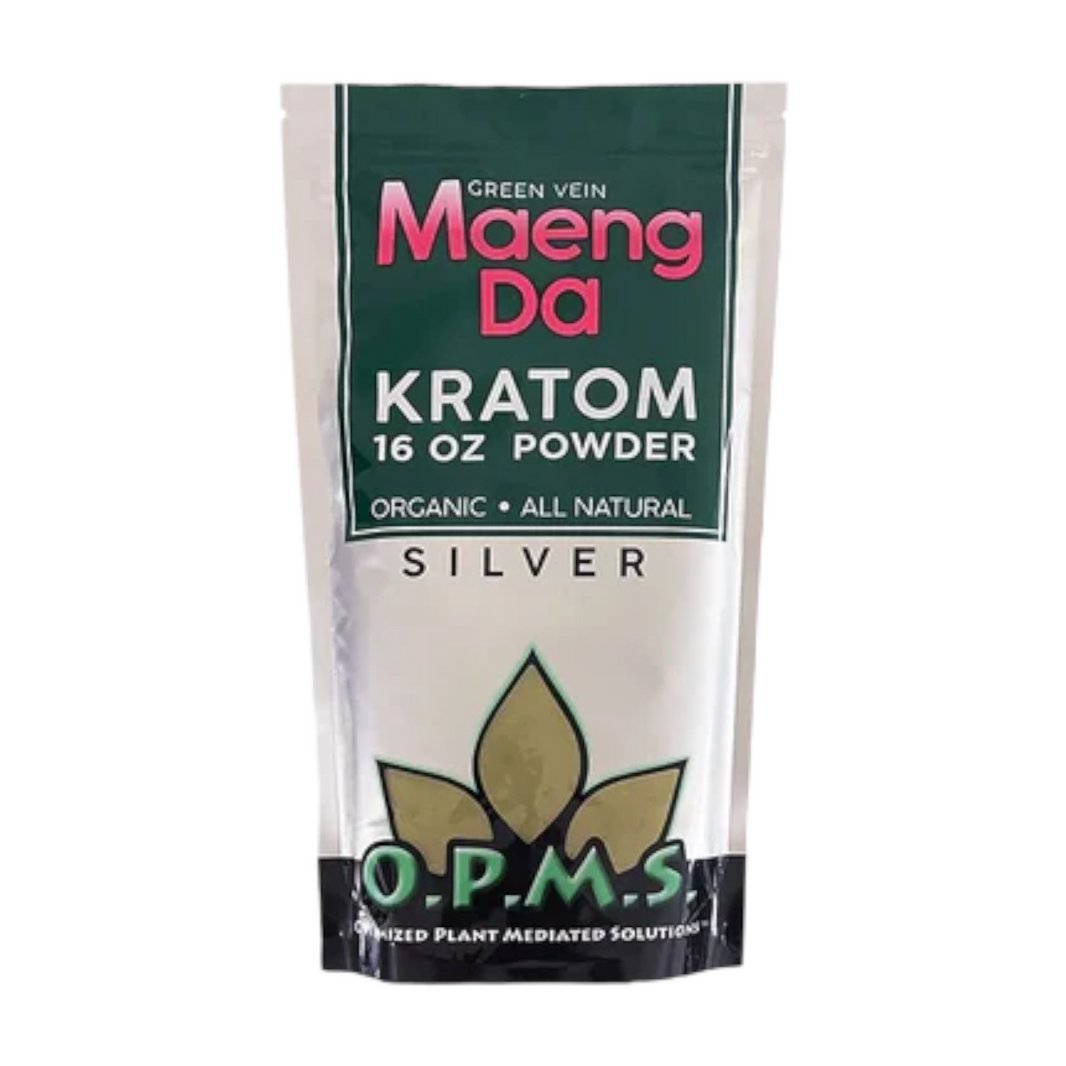 OPMS SILVER KRATOM POWDER 16OZ