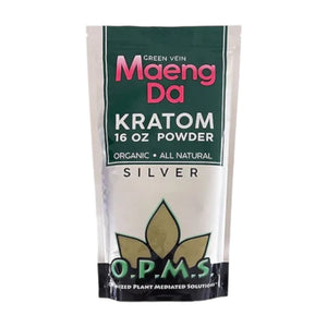 OPMS SILVER KRATOM POWDER 16OZ