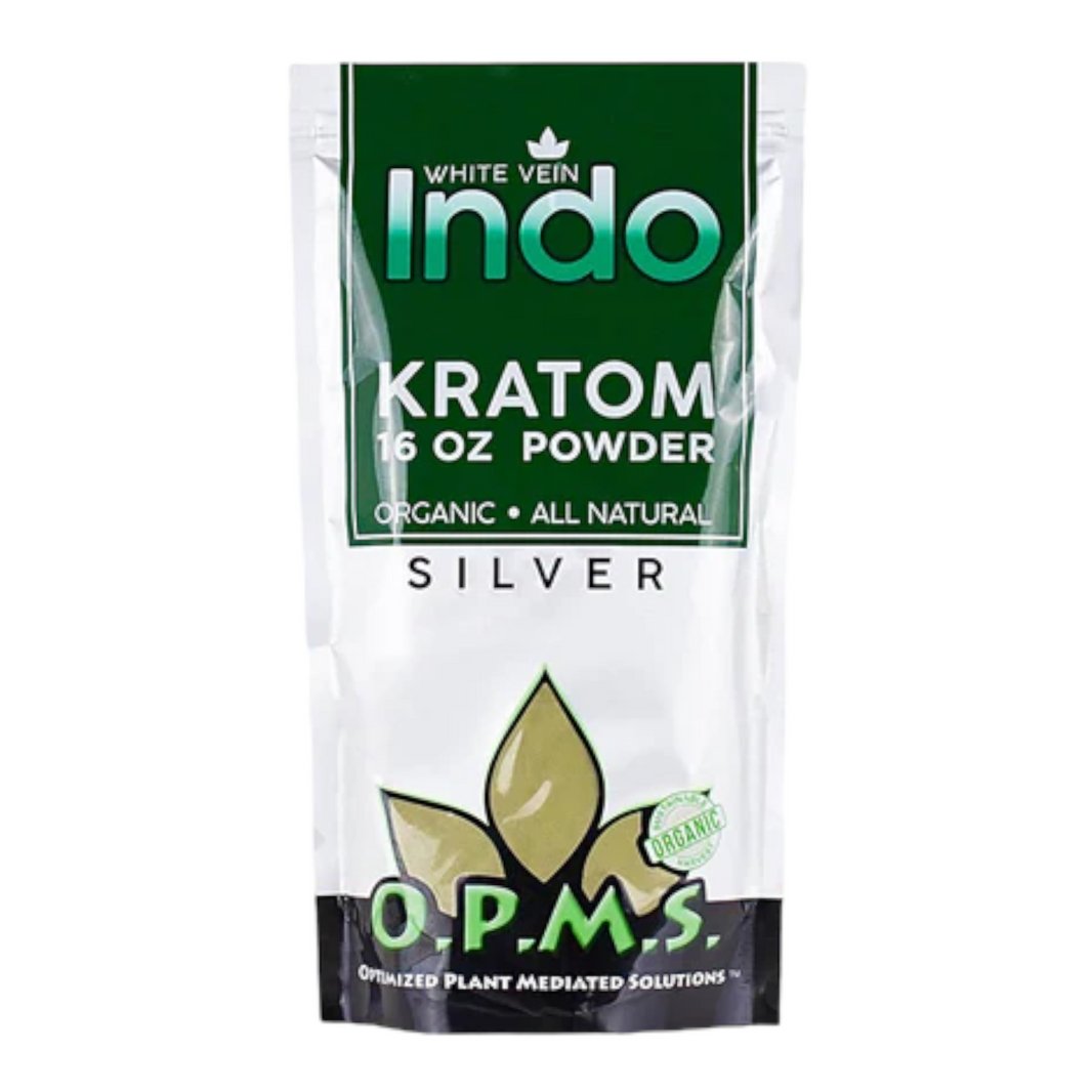 OPMS SILVER KRATOM POWDER 16OZ