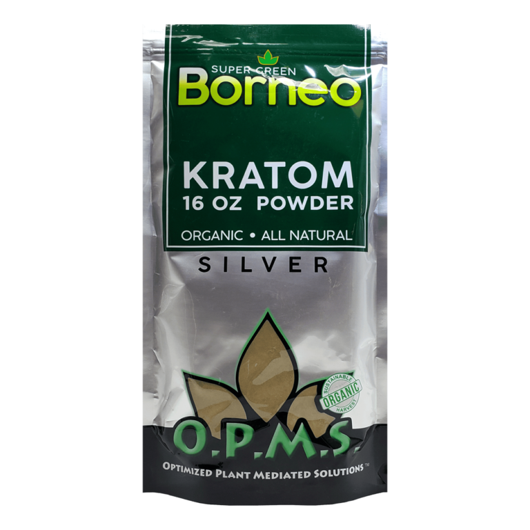 OPMS SILVER KRATOM 16OZ POWDER