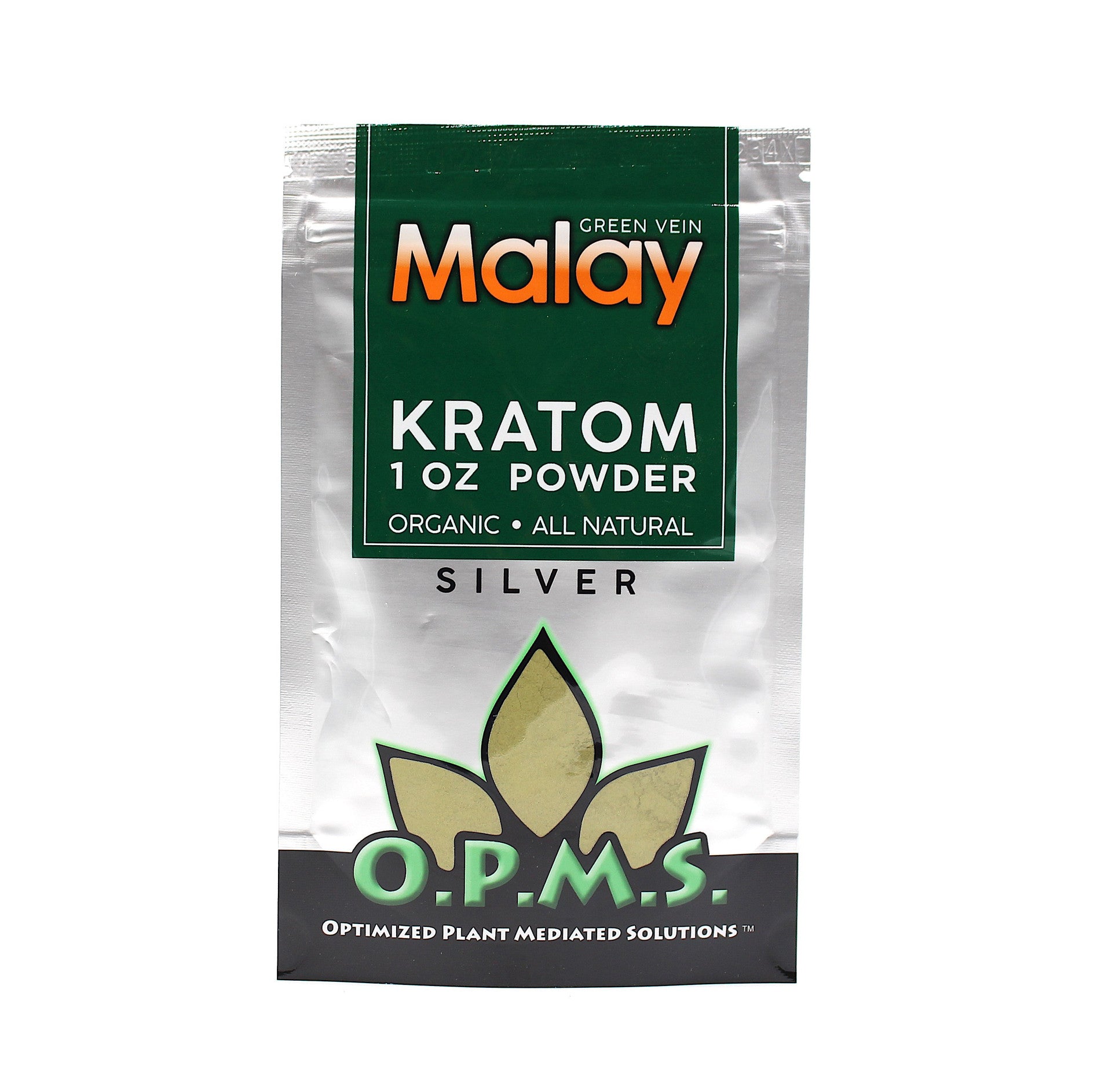 OPMS SILVER KRATOM 1OZ POWDER