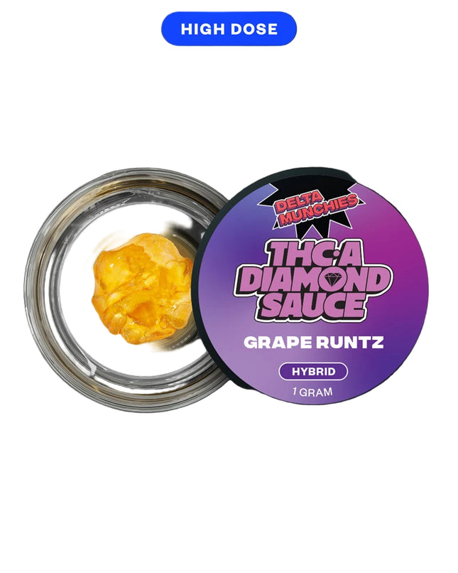 DELTA MUNCHIES THC-A LIVE RESIN DIAMOND SAUCE 1G DABS