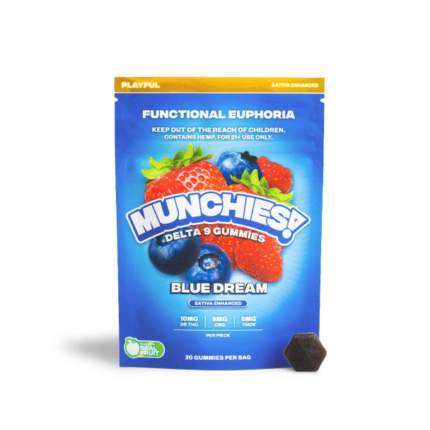 DELTA MUNCHIES 20MG D9 + CBG + THCV GUMMIES (5CT PACK, 8PK BOX)