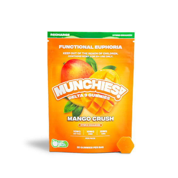DELTA MUNCHIES 20MG D9 + CBG + THCV GUMMIES (5CT PACK, 8PK BOX)