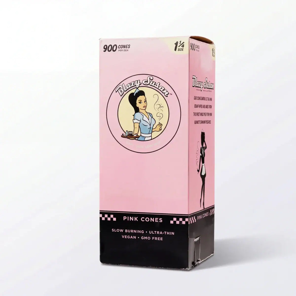 BLAZY SUSAN PRE ROLLED CONES 1 1/4 SIZE (21PK/DISPLAY) | UNBLEACHED