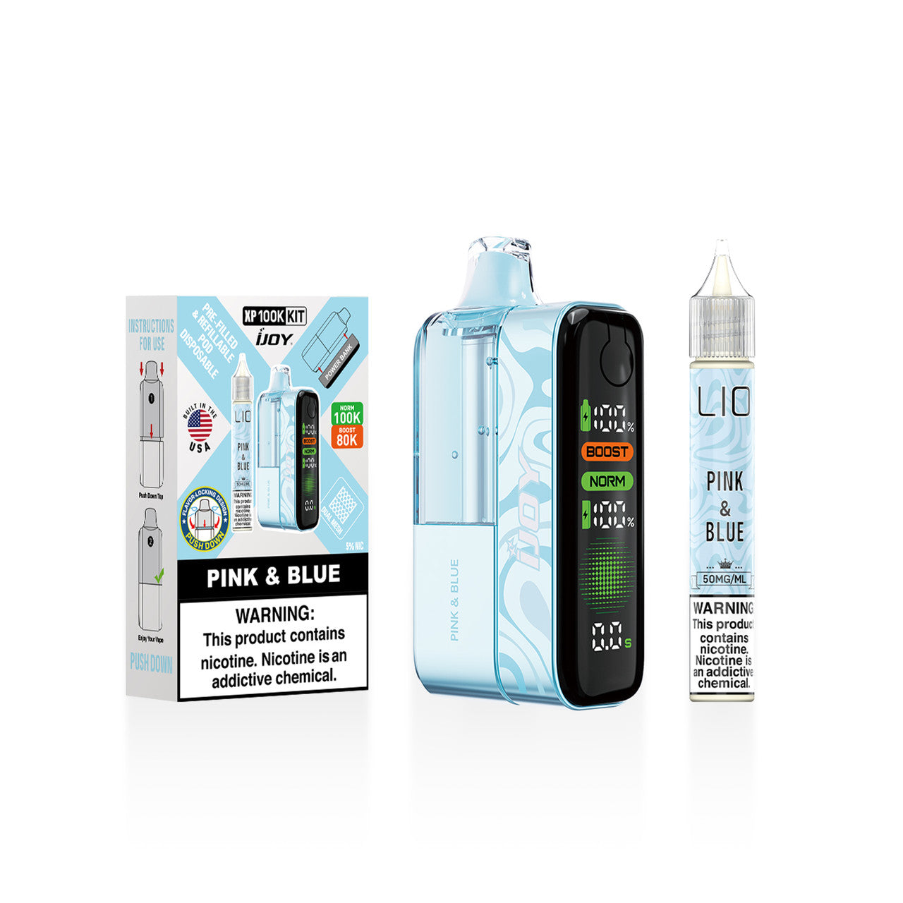 IJOY XP 100K 5% DISPOSABLE KIT (5CT/DISPLAY)