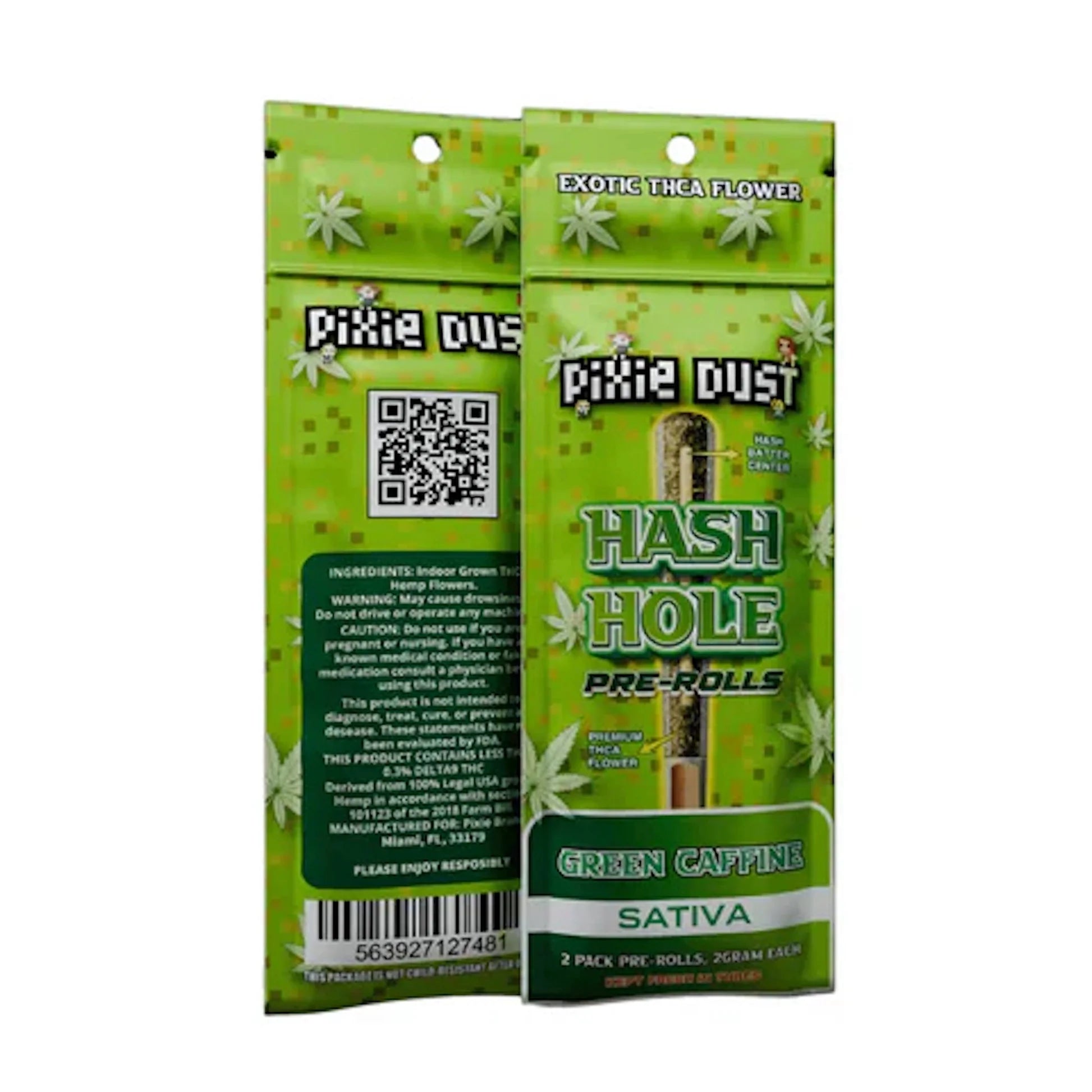 PIXIE DUST 4G THC-A HASH HOLE PRE-ROLLS (2PC/PACK)