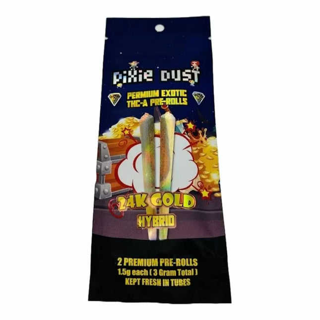 PIXIE DUST PREMIUM EXOTIC THC-A PRE-ROLLS (2CT/PACK) 1.5 GRAM EACH