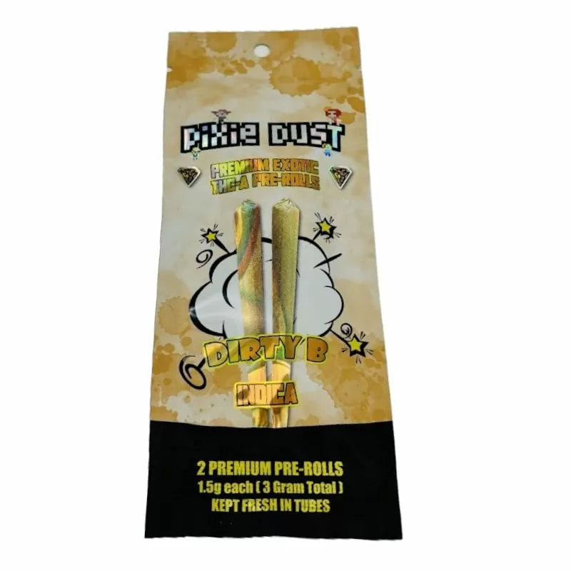 PIXIE DUST PREMIUM EXOTIC THC-A PRE-ROLLS (2CT/PACK) 1.5 GRAM EACH
