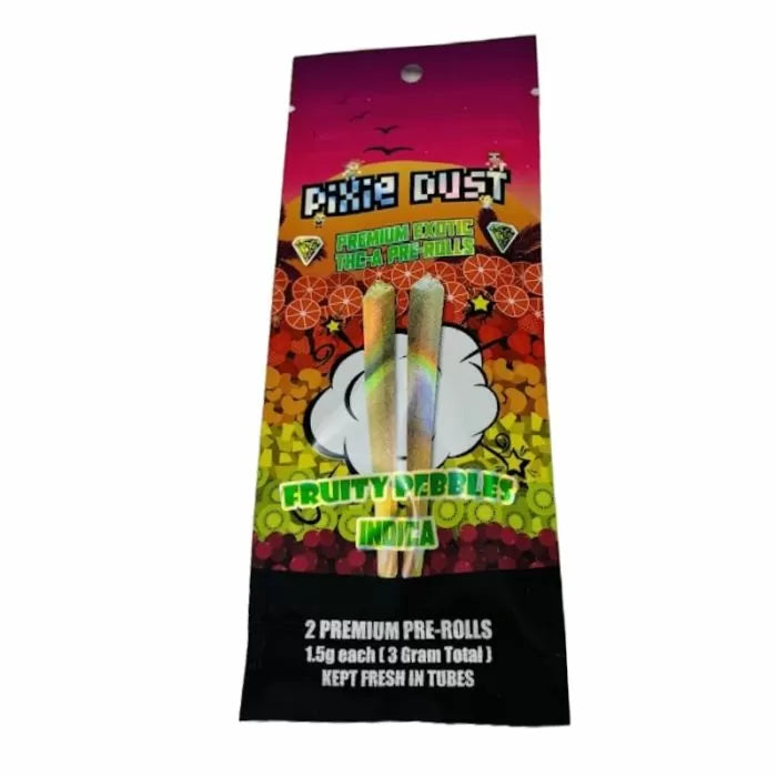 PIXIE DUST PREMIUM EXOTIC THC-A PRE-ROLLS (2CT/PACK) 1.5 GRAM EACH