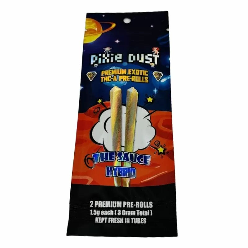 PIXIE DUST PREMIUM EXOTIC THC-A PRE-ROLLS (2CT/PACK) 1.5 GRAM EACH