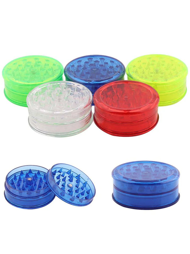 EASY COLOR TRANPARENT MANUAL PLASTIC GRINDER SIZE MEDIUM | ASSORTED COLORS