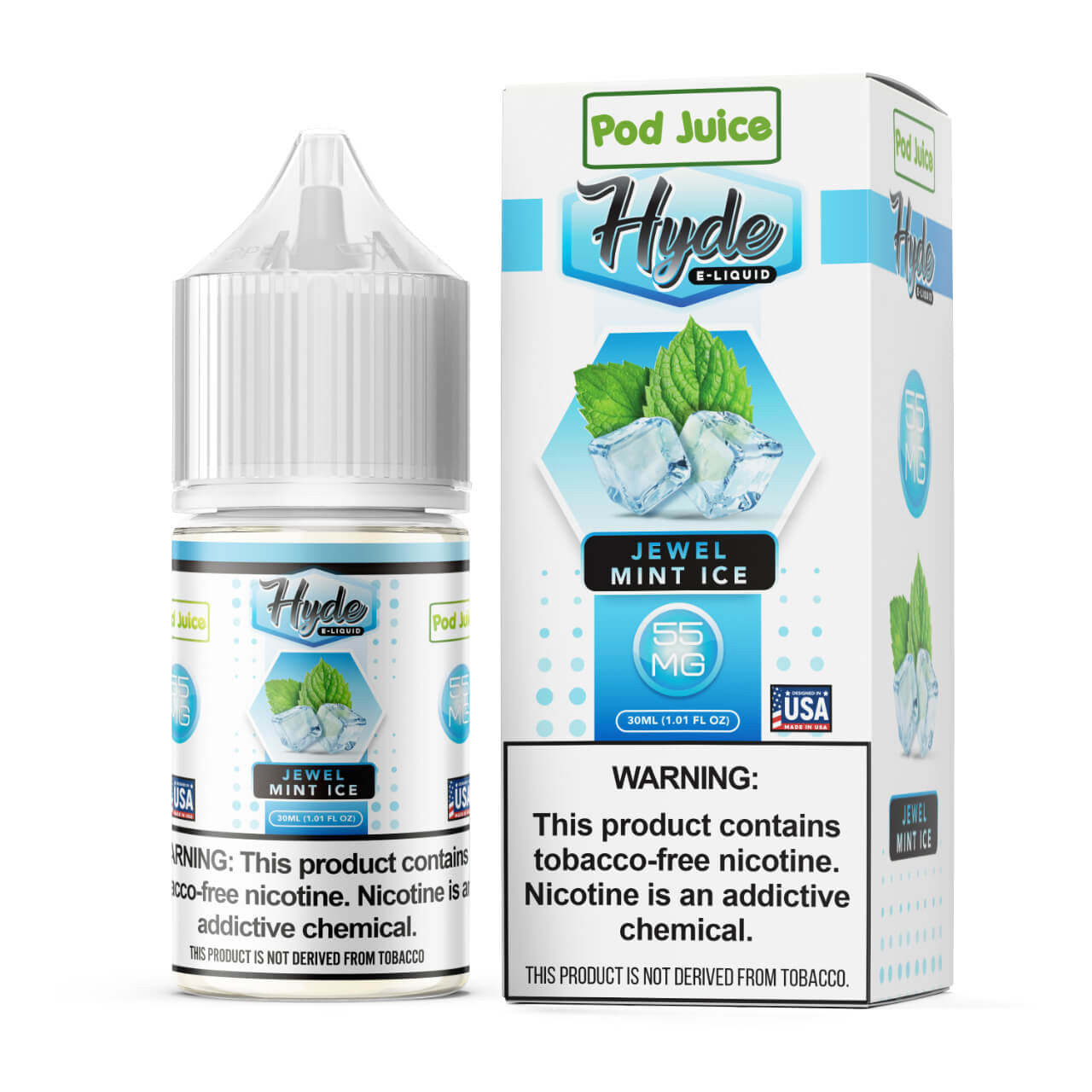 POD JUICE SALT NIC HYDE COLLECTION - JEWEL MINT ICE 55MG -