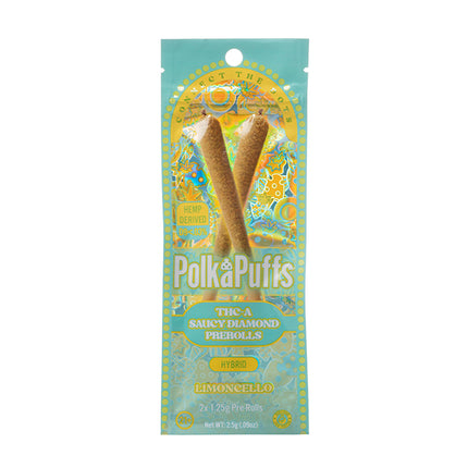 POLKA PUFFS THCA SAUCY DIAMOND 1.25G PRE-ROLLS (2CT/PACK)