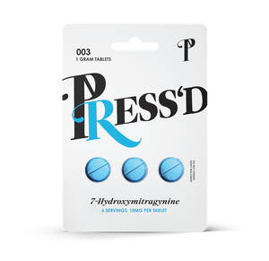 PRESS'D 7-HYDROXYMITRAGYNINE 6 SEVINGS 18MG PER TABLET