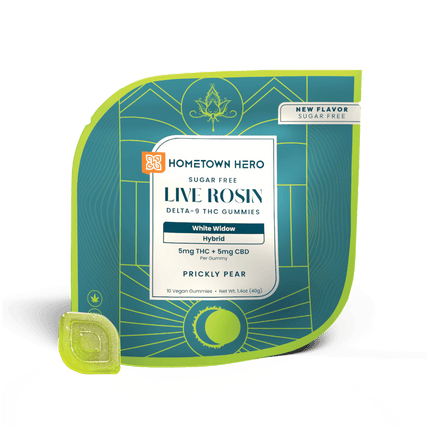 HOMETOWN HERO 5MG D9 LIVE ROSIN GUMMIES (10CT/PACK)