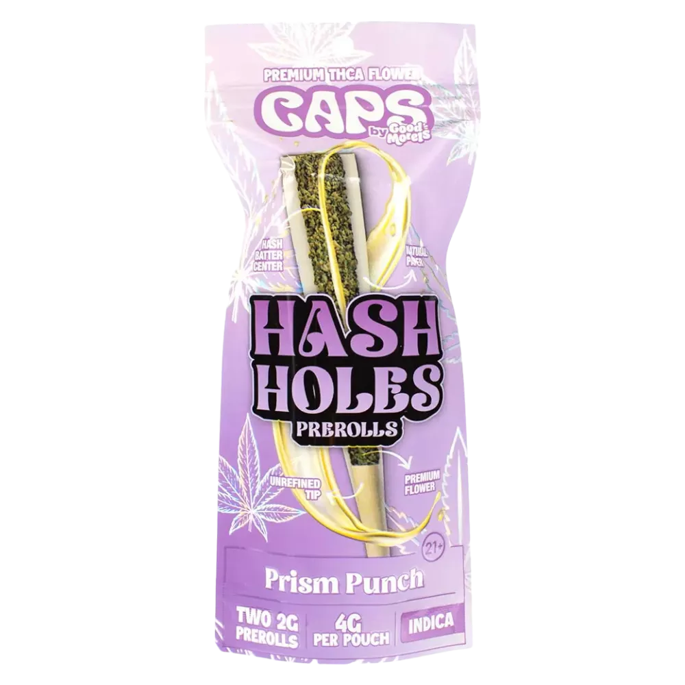 CAPS HASH HOLES THC-A PREROLLS (2 X 2G) PER PACK