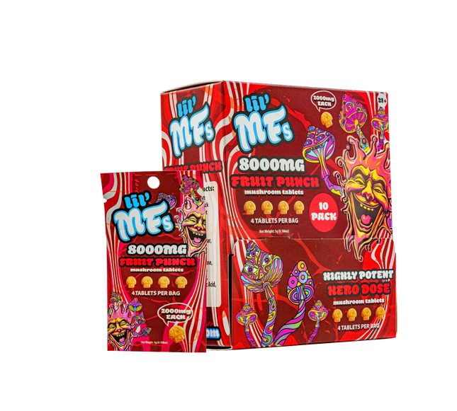 LIL' MFS HERO DOSE 8000MG MUSHROOM TABLET PACKS (10PK BOX)