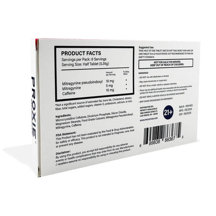 PROXIE PSEUDO ENERGY BLEND 2OMG CHEWABLE TABLETS (3CT PACK) | RASPBERRY