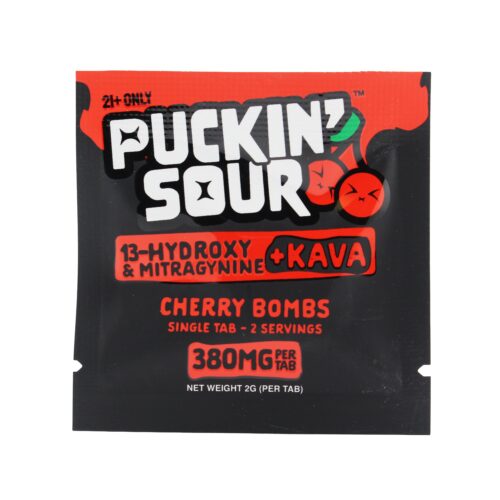 PUCKIN SOUR 380MG MIT + KAVA CHEWABLE TABS (30CT BOX)
