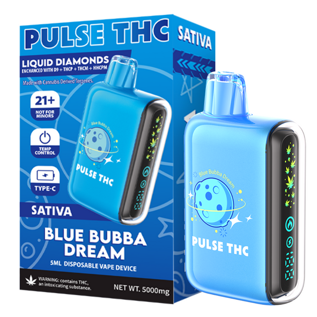 PULSE THC 5ML THCA LIQUID DIAMONDS D9 + THC-P + HHC-P DISPOSABLE