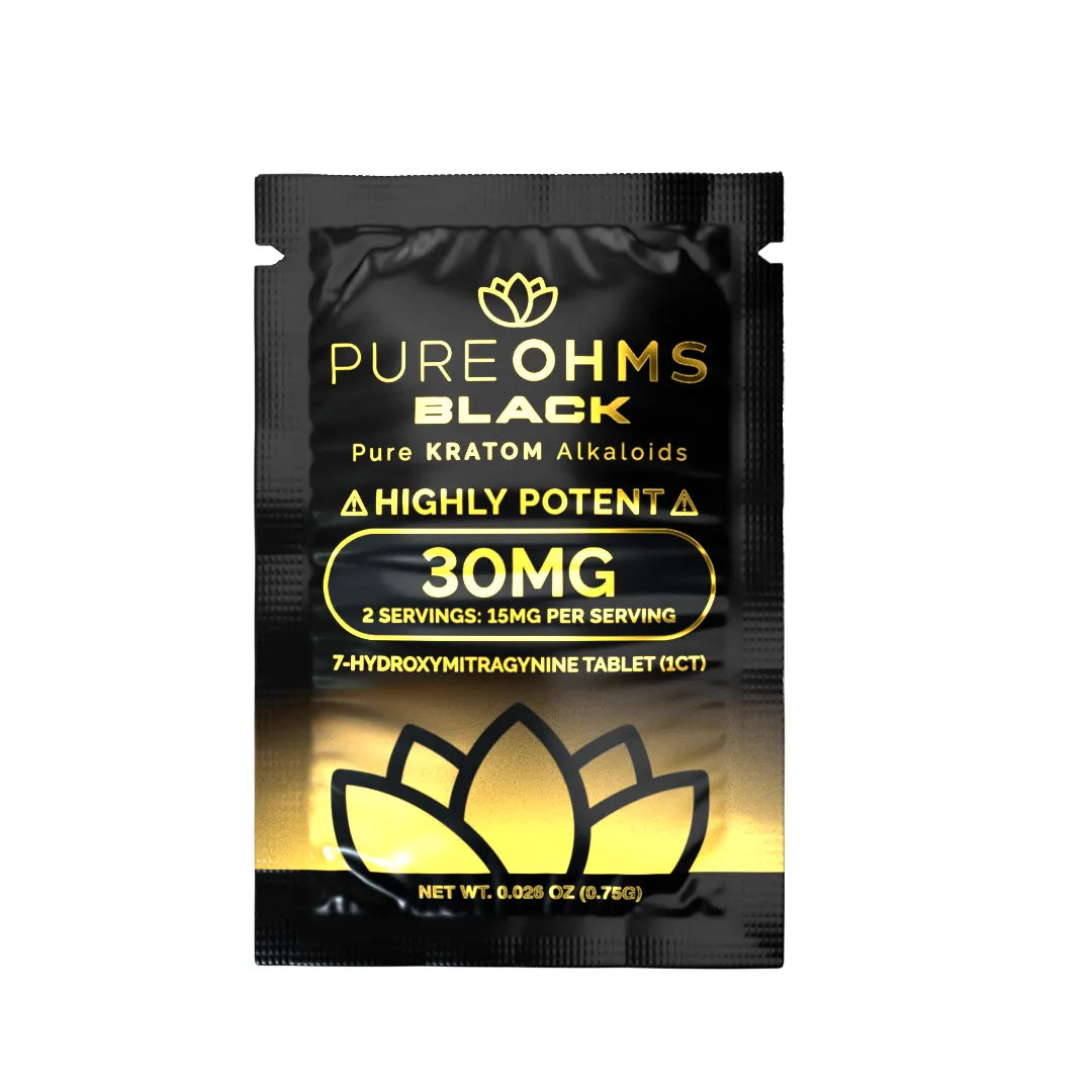 PURE OHMS 7 HYDROXYMITRAGYNINE 30MG TABLETS (1CT/PACK, 30PKS/BOX)