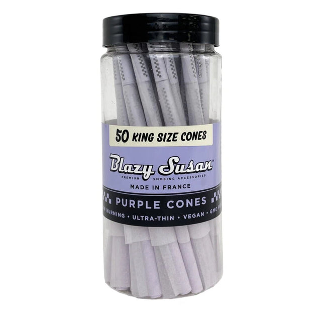 BLAZY SUSAN 50CT KING SIZE CONES | PURPLE