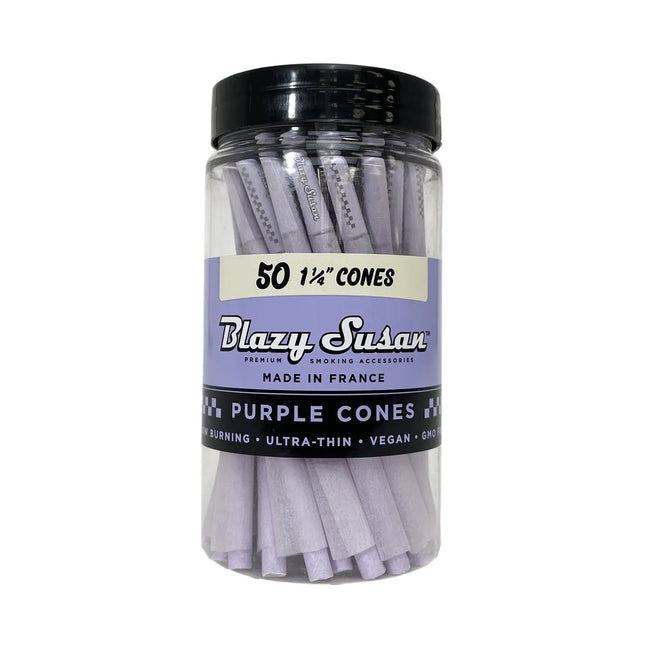 BLAZY SUSAN CONES | UNBLEACHED 1 1-4 CONES 50CT JAR