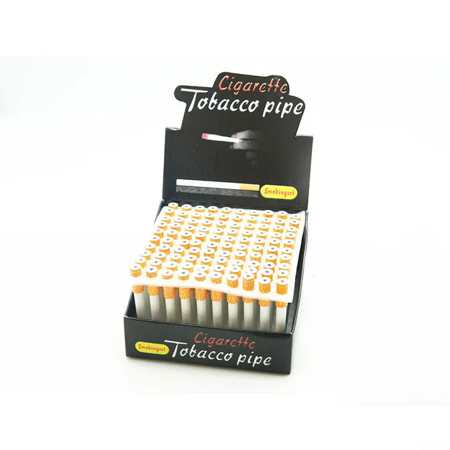 CERAMIC CIGARETTE ONE HITTER 78MM (100CT)