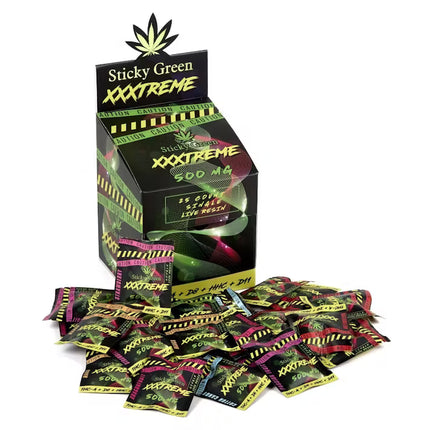 STICKY GREEN XXXTREEM 500MG SINGLE PACK (25CT DISPLAY)