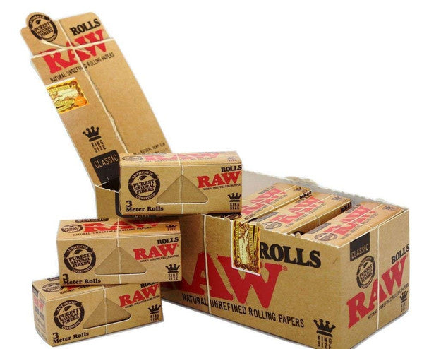 RAW CLASSIC KING SIZE PAPER 12PER BOX - Rolling Paper