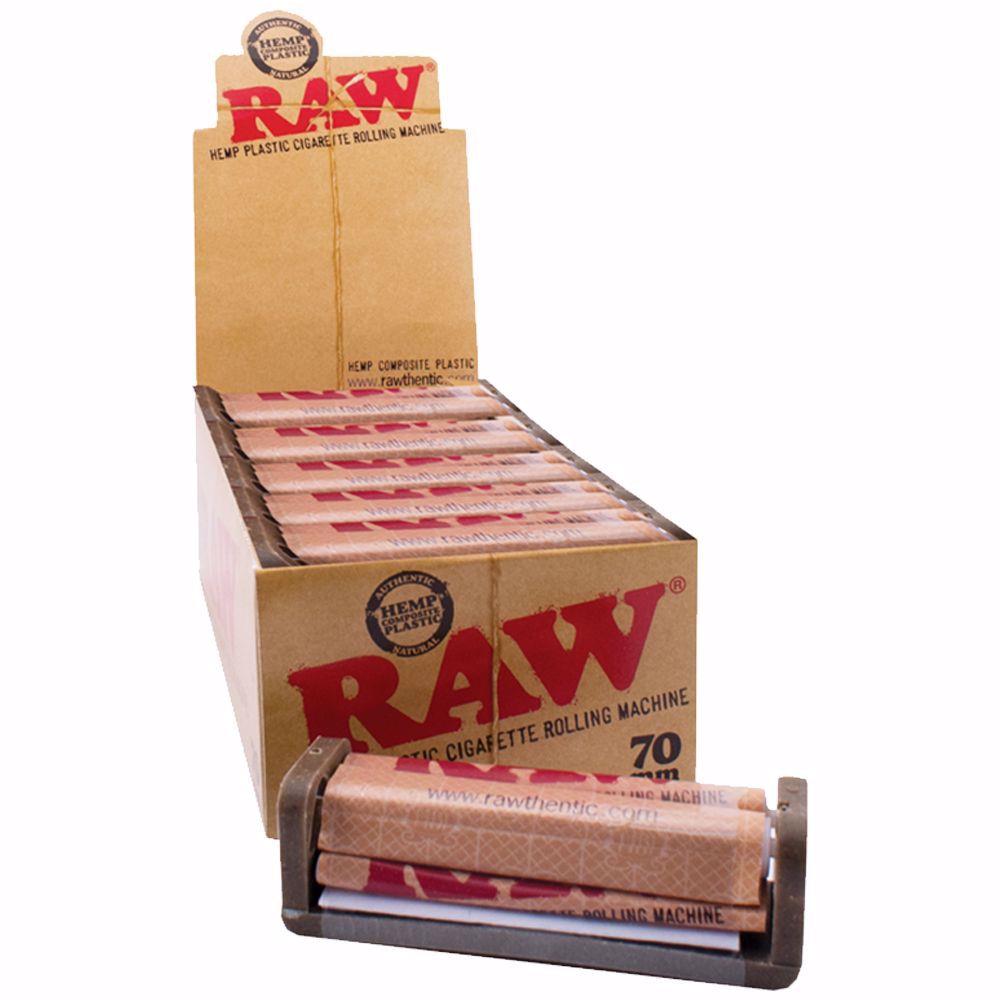 RAW HEMP PLASTIC CIGARATTE ROLLING MACHINE 12 ROLLERS/BOX 70 MM