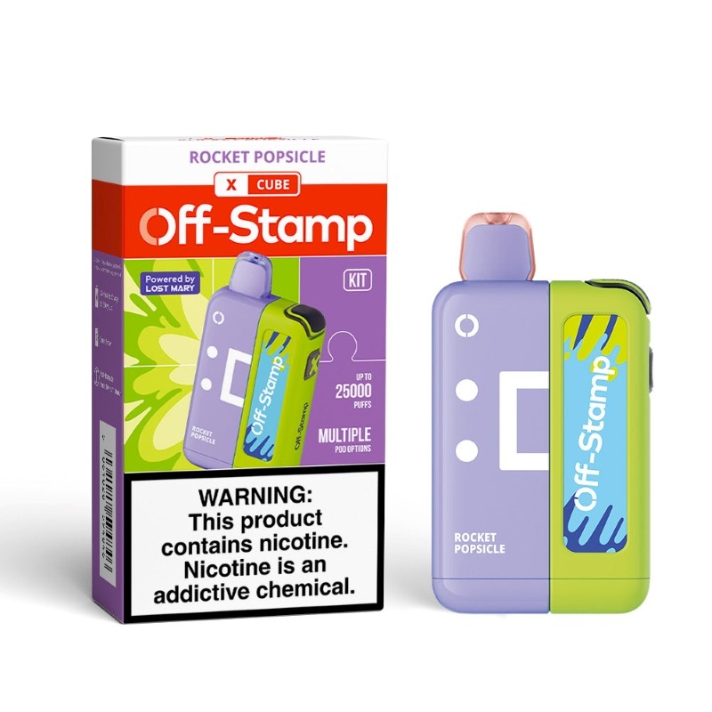 OFF STAMP X CUBE 25K PUFFS DISPOSABLE POD KIT (5PC DISPLAY)
